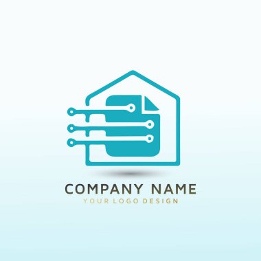 Bir emlak şirketinin modern logosu