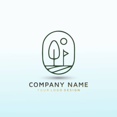 Golf gezisi logo tasarımı fikri