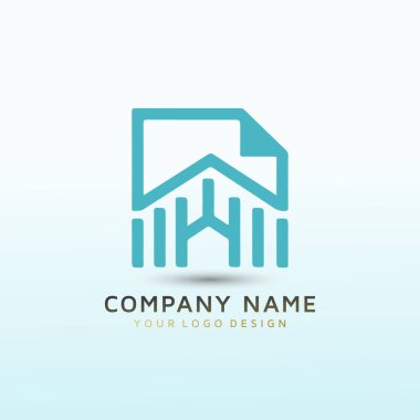 Bir emlak şirketinin modern logosu