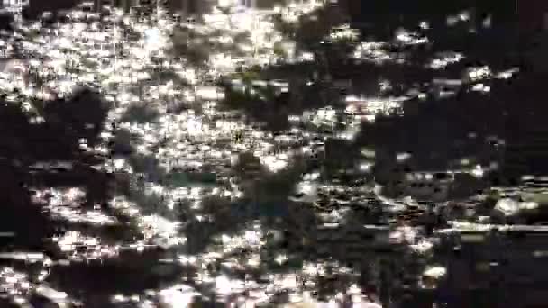 Відблиск Воді Сонячне Відображення Воді Морі — стокове відео