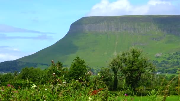 View Mount Benbulbin Sligo Ireland — 图库视频影像