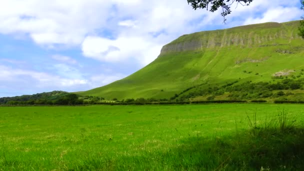 View Mount Benbulbin Sligo Ireland — Stok video
