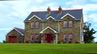 IRELAND, SlIGO - SEPTEMBER 24, 2022: - Beautiful, modern Irish stone house