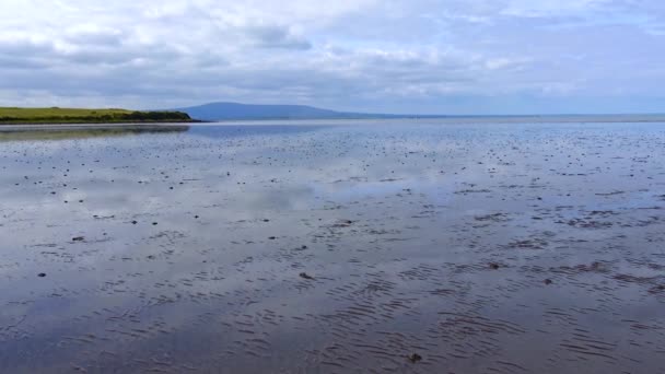 Atlantic Ocean Coast Low Tide Ireland — Stok video