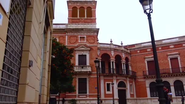 Spain Valencia December 2022 Historic Buildings — Stock Video