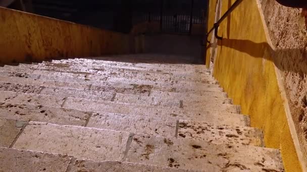 Stone Old Stairway Spain Valencia — Video