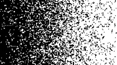 Karelerin dokusu. Fütürist soyut arka plan. Parçacık deseni. Büyük verilerin görselleştirilmesi. Kırık ekran virüsü. Vektör illüstrasyonu.