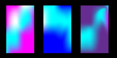 Colorful abstract background. Creative graphic design with blurred gradient mesh backdrop. Smooth banner in bright rainbow colors without transparency. Vector illustration.