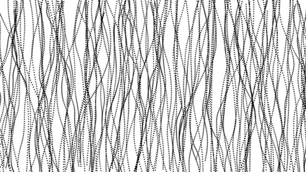 Монохромная Гранж Черно Белая Матрица Пятнистые Половинчатые Линии Точек Визуализация — стоковый вектор