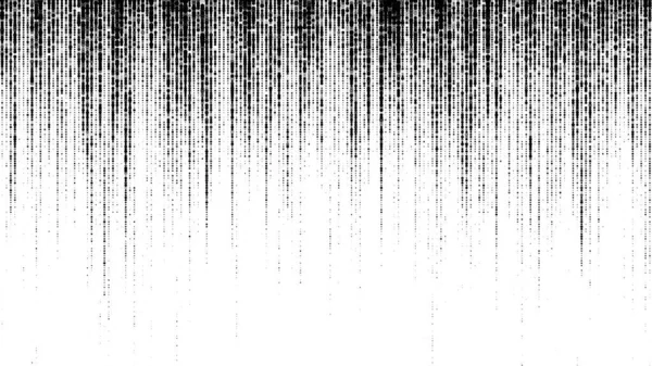 白い背景に異なるドットと光で黒のマトリックステクスチャ ビッグデータ可視化 デジタルパターンの背景 ベクターイラスト — ストックベクタ