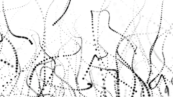 Μονόχρωμο Μαύρο Grunge Λεπτές Γραμμές Εντοπίστηκε Μισή Κυματιστή Ταπετσαρία Σωματιδίων — Φωτογραφία Αρχείου