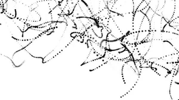 Monochrom Grunge Schlanke Linien Gefleckte Halbtonwellige Teilchen Hintergrund Gehackter Code — Stockfoto