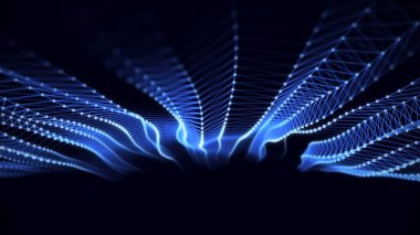 Dijital biçim ağ bağlantı dokusu. DNA etkisinin gelecekteki yapısı. Büyük veri görselleştirmesi. 3B görüntüleme.