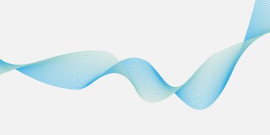 Yaratıcı mavi yalıtılmış dalga dokusu veya arka plan. Bükme aracı tarafından oluşturulan eğri düz çizgiler. Soyut tasarım ya da DNA. Vektör illüstrasyonu.