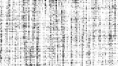 Dijital doku ya da şablon arka planı. Fütürist soyut matris arkaplanı. Büyük verilerin görselleştirilmesi. Kırık ekran ya da virüs. Vektör illüstrasyonu.