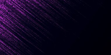 Farklı noktalar ve eğimli arkaplanlı pembe matris deseni. Büyük veri görselleştirmesi. Dijital doku arkaplanı. Vektör illüstrasyonu.