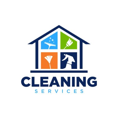 Temiz Servis Logosu Şablonu ilhamı