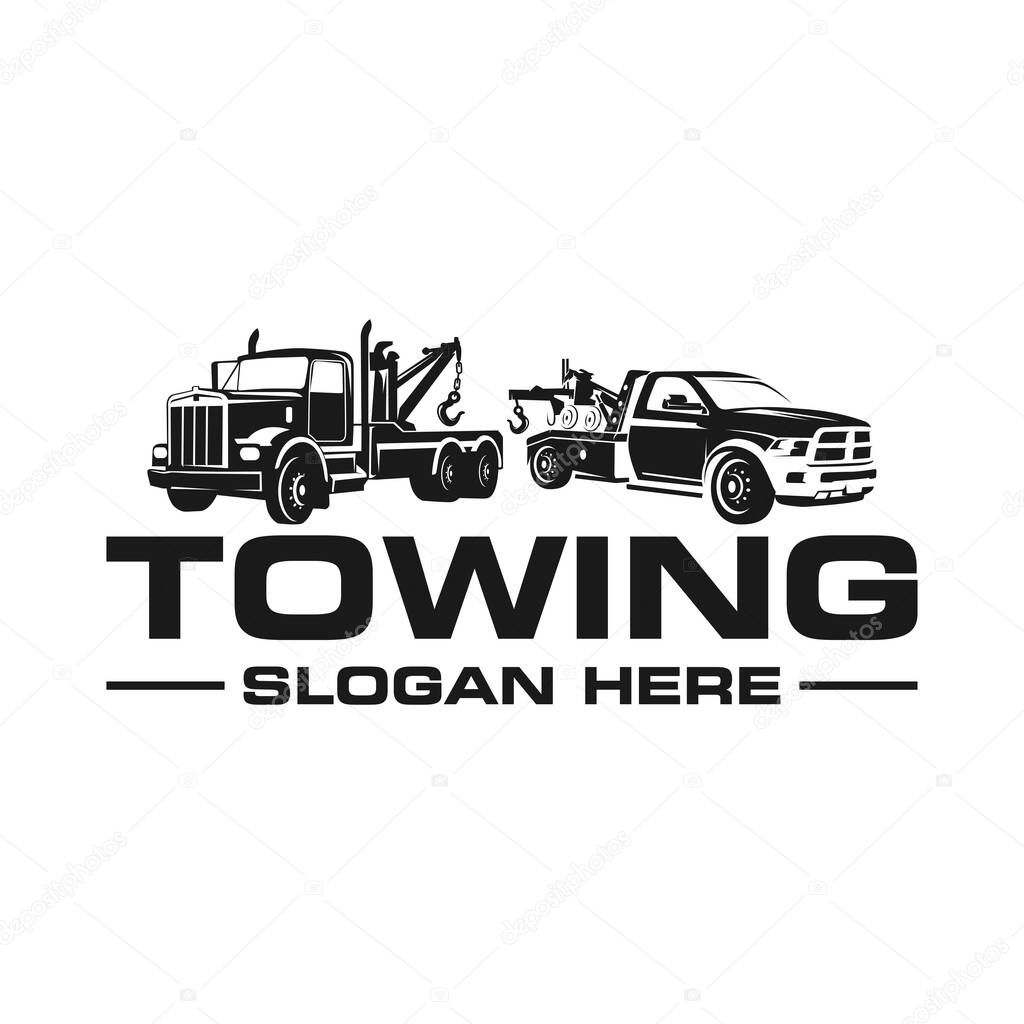 Towing logo template, cool logo and very suitable for automotive