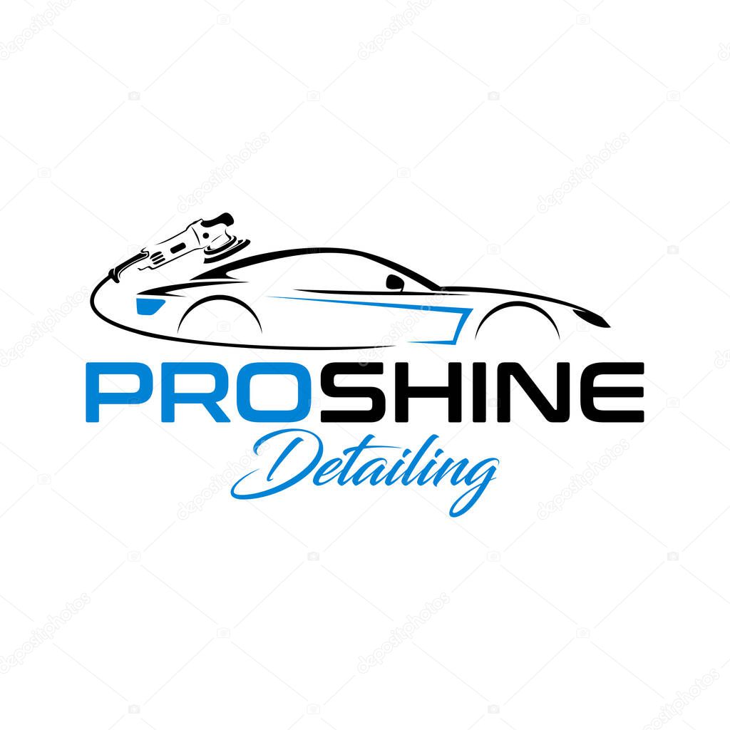 Blue and silver mobile valeting and detailing service