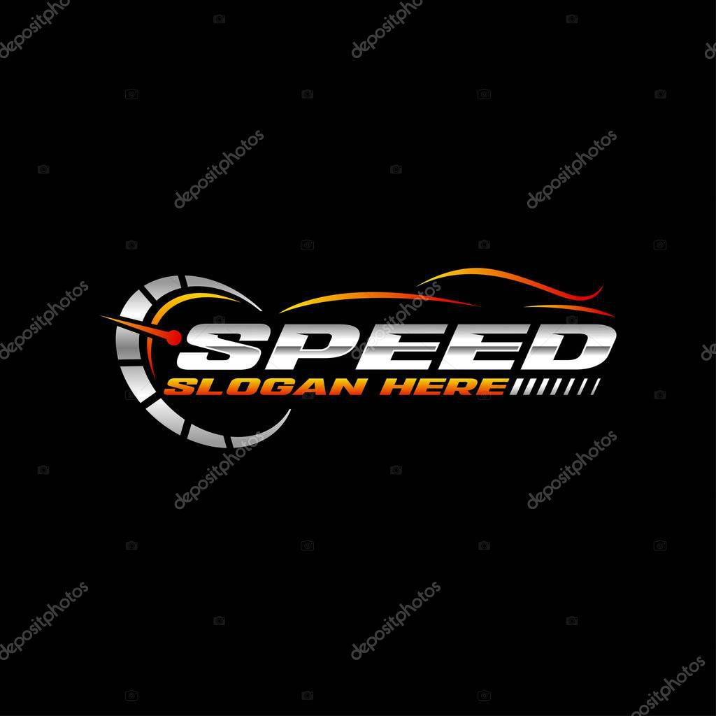 Speed logo design template. fast logo design template.
