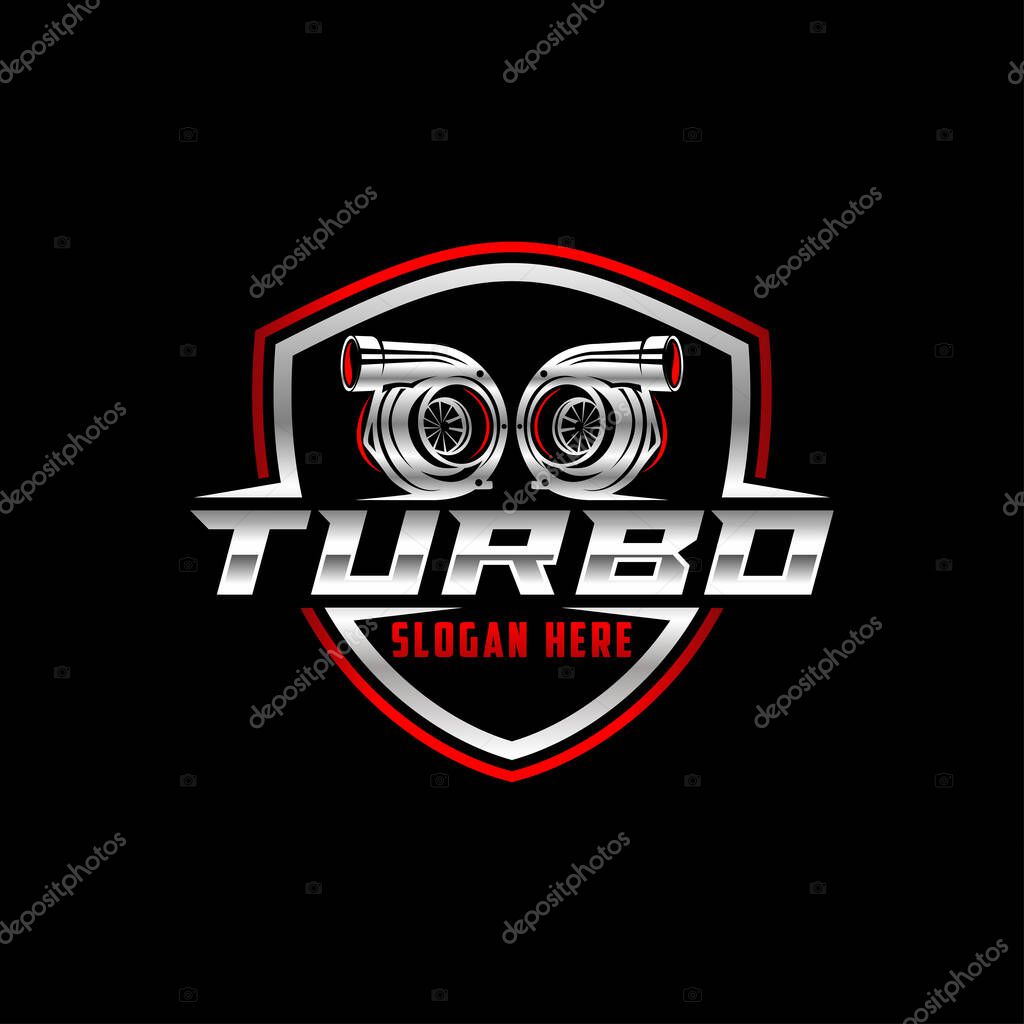 Diesel turbo automotive repair logo