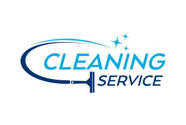 Temizleme servisi logo vektör tasarım şablonu