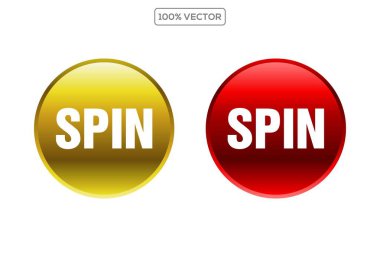 Çevirme düğmesi. Transparan arkaplanda vektör düğmesi izole edildi. vektör