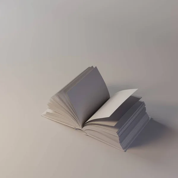 Ένα Κενό Λευκό Βιβλίο Mockup — Φωτογραφία Αρχείου