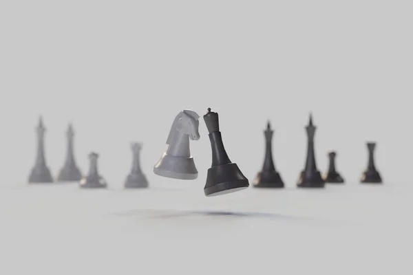 Schachfiguren Abbildung — Stockfoto