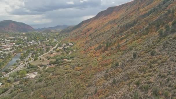 Parte Oriental Colorado Cerca Grand Junction Pequeño Pueblo — Vídeos de Stock