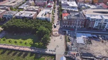 Charleston Güney Carolina 'nın destansı görüntüsü İHA' dan çekildi ve tüm şehir görüldü..