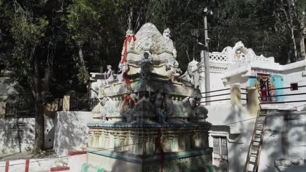 Kolar India February 2021 Aerial Top View Historical Temple Antagarange — 비디오