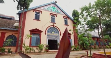 Mysore,India-June 20,2016:A view of century old sandal oil manufacturing factory building at Mysore during sunny day