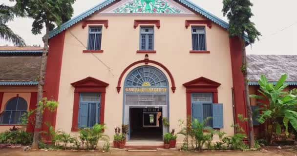 View Century Old Sandal Oil Manufacturing Factory Building Mysore Sunny — Video