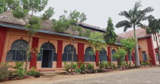 View Century Old Sandal Oil Manufacturing Factory Building Mysore Sunny — Stok video