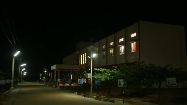 Kaiwara Chikkaballapura India January 2017 Wide View Boys Hostel Building — Vídeo de Stock
