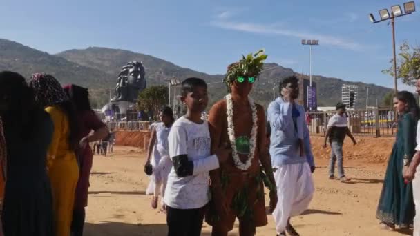 Chikkaballapur India January 2023 Closeup Man Dressed Soil Concept Saving — Vídeo de Stock