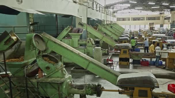 Bangalore Indien April 2016 Große Ansicht Von Seifenpräge Oder Seifenformmaschinen — Stockvideo