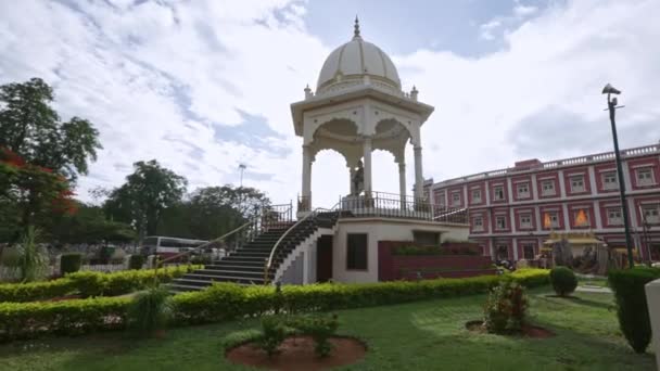 Mysore Indien Juni 2016 Utsikt Över Filosofen Basavanna Minnesskulptur Etablerad — Stockvideo