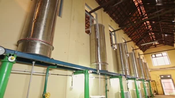 Machinery Equipment Soap Factory Boilers Tanks Factory Soap Making Machines — Stock Video