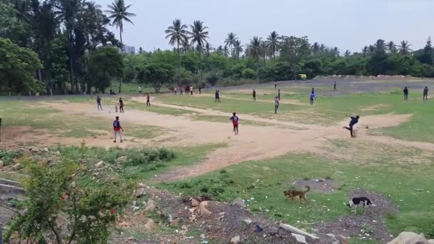 Bangalore India May 2023 Wide View Indian Teenagers Children Playing — Stock Video