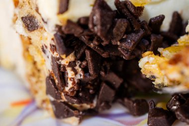 tatlı kek fındık ve çikolata.