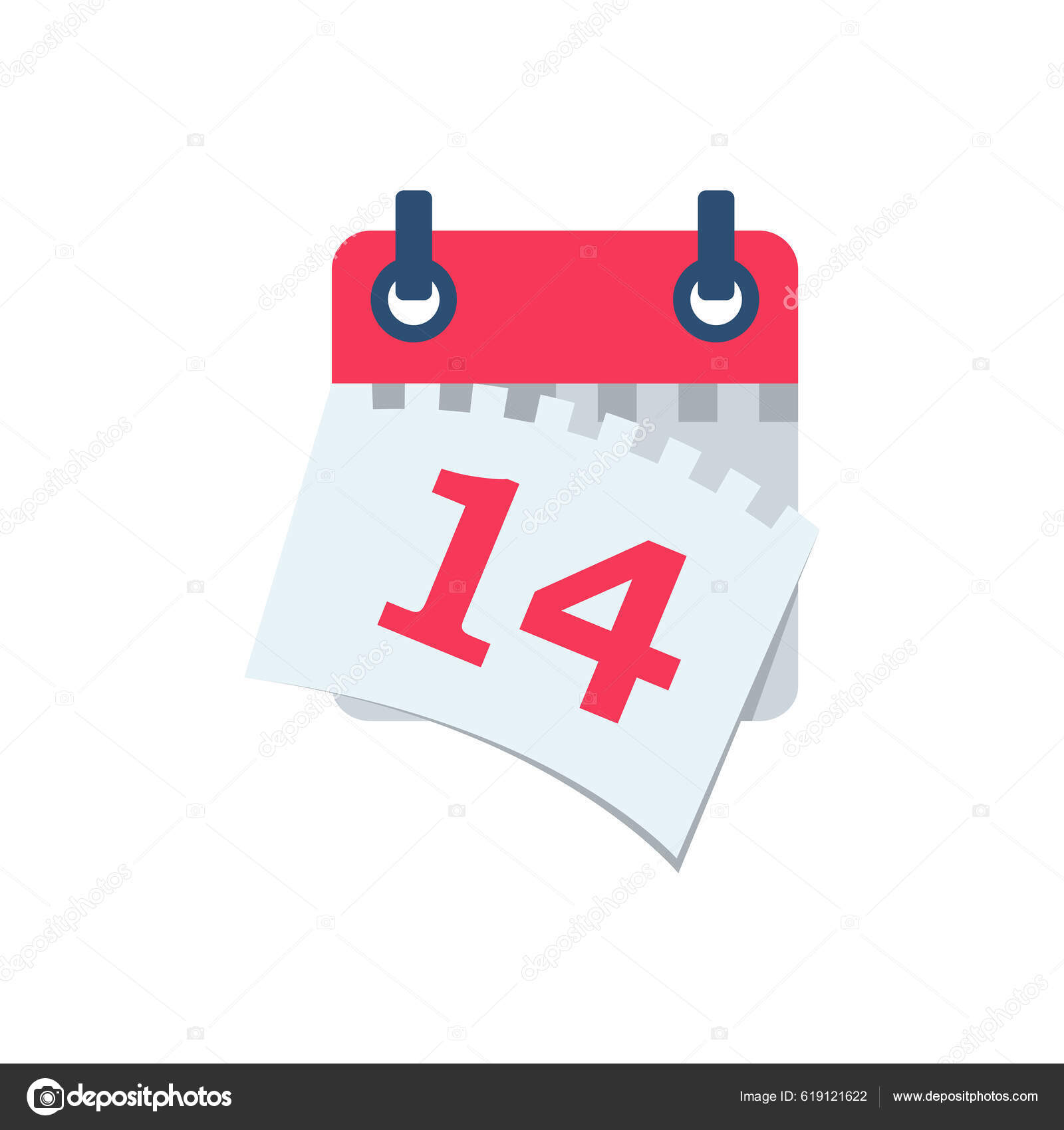 Tear Calendar Sheet Date Calendar Date Deadline Concept Template Page