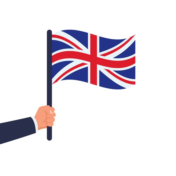Bandera Del Reino Unido Gran Bretaña Irlanda Del Norte Ilustración — Vector de stock