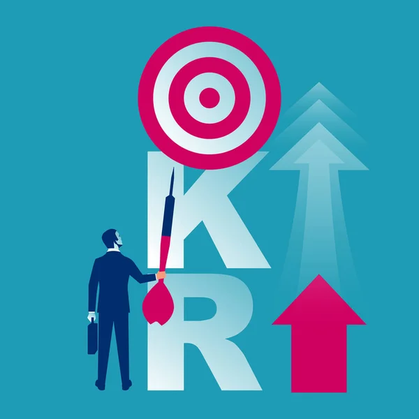 Okr Concept Objectives Key Results Achievement Goal Purpose Business Concept — Archivo Imágenes Vectoriales