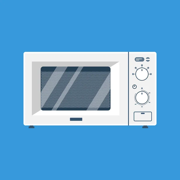 Микроволновая Икона Кулинарное Оборудование Кухонный Электроприбор Приготовления Пищи Дисплей Кнопки — стоковый вектор