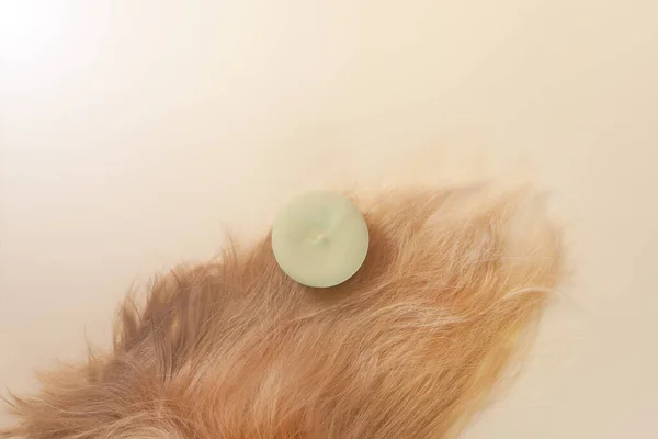 Katı Şampuan Düz Yatıyordu Sarışın Spa Bakımlı Organik Tedavi Sıfır — Stok fotoğraf