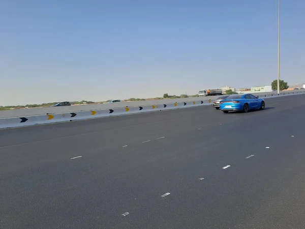 Hermosa Vista Autopista Jeddah Makkah Durante Día Arabia Saudita —  Fotos de Stock