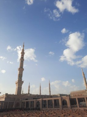 An evening view of the Jannat al-Baqi cemetery, located some distance from Masjid al-Nabawi. 