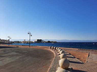 The mesmerizing view of the deep blue waters of Haql beach in Saudi Arabia.